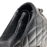シャネル CHANEL マトラッセ23 A01113 ブラック シルバー金具 キャビアスキン レディース ショルダーバッグ