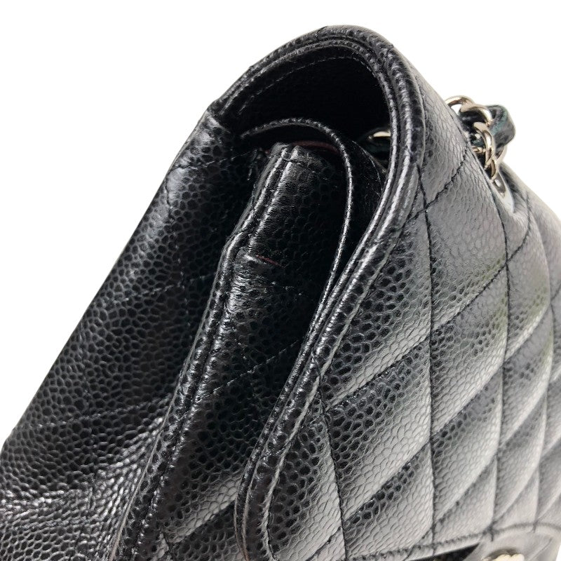 シャネル CHANEL マトラッセ23 A01113 ブラック シルバー金具 キャビアスキン レディース ショルダーバッグ