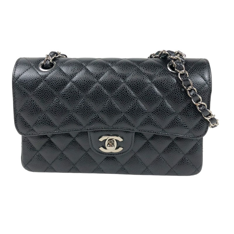 シャネル CHANEL マトラッセ23 A01113 ブラック シルバー金具 キャビアスキン レディース ショルダーバッグ