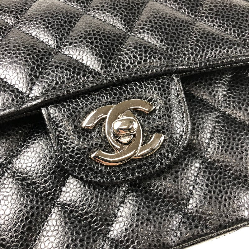 シャネル CHANEL マトラッセ23 A01113 ブラック シルバー金具 キャビアスキン レディース ショルダーバッグ