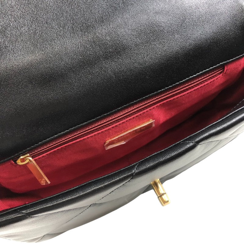 シャネル CHANEL CHANEL19 バッグ AS1160 ブラック ゴールド×シルバー金具 シャイニーラム レディース ショルダーバッグ