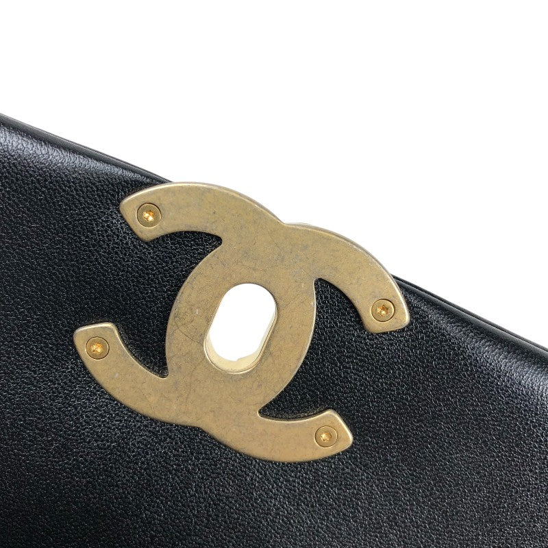 シャネル CHANEL CHANEL19 バッグ AS1160 ブラック ゴールド×シルバー金具 シャイニーラム レディース ショルダーバッグ