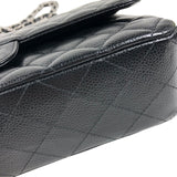 シャネル CHANEL マトラッセ25 A01112 ブラック シルバー金具 キャビアスキン レディース ショルダーバッグ