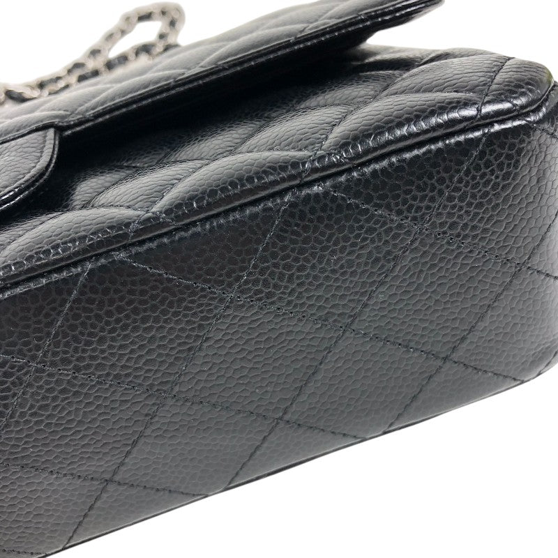 シャネル CHANEL マトラッセ25 A01112 ブラック シルバー金具 キャビアスキン レディース ショルダーバッグ