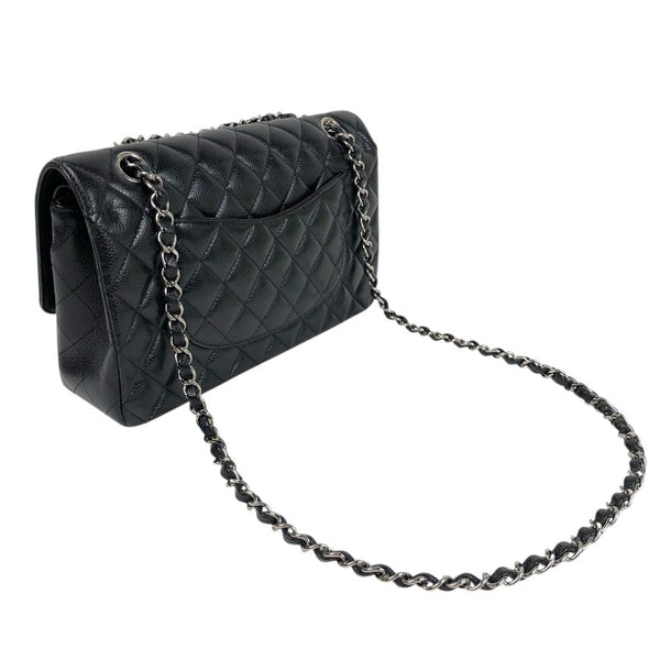 シャネル CHANEL マトラッセ25 A01112 ブラック シルバー金具 キャビアスキン レディース ショルダーバッグ