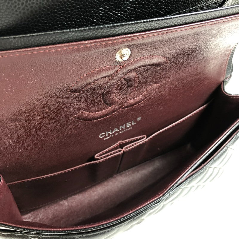 シャネル CHANEL マトラッセ25 A01112 ブラック シルバー金具 キャビアスキン レディース ショルダーバッグ