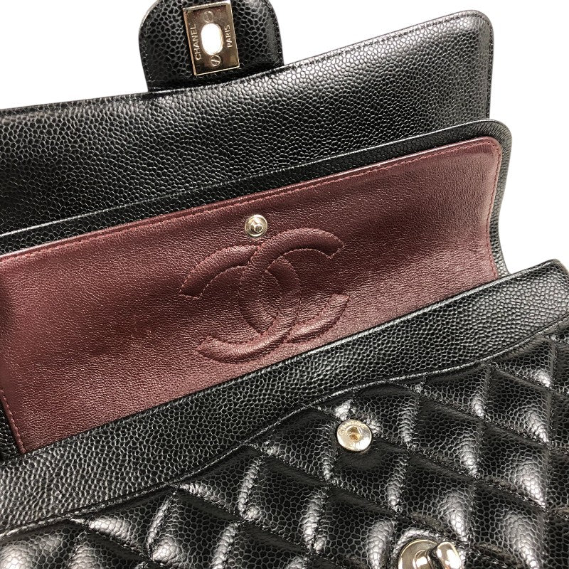 シャネル CHANEL マトラッセ25 A01112 ブラック シルバー金具 キャビアスキン レディース ショルダーバッグ