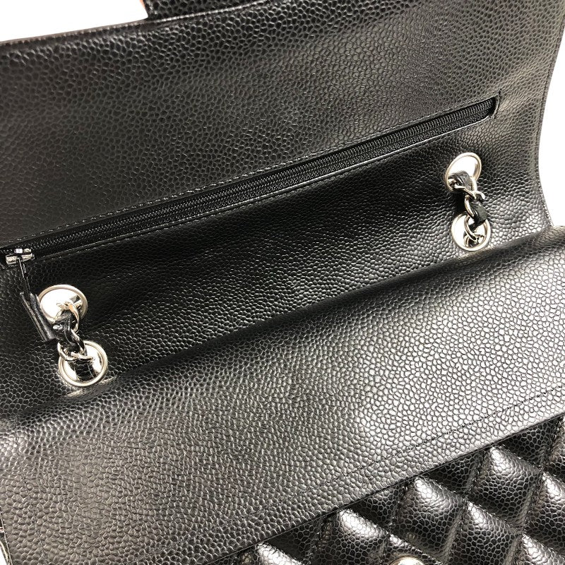 シャネル CHANEL マトラッセ25 A01112 ブラック シルバー金具 キャビアスキン レディース ショルダーバッグ