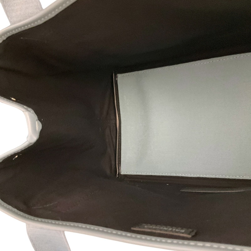 バレンシアガ BALENCIAGA ネイビーカバスS 339933 アイスブルー キャンバス レディース ハンドバッグ
