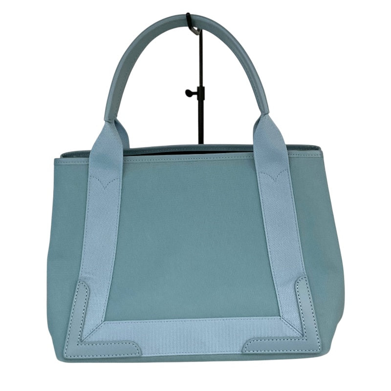 バレンシアガ BALENCIAGA ネイビーカバスS 339933 アイスブルー キャンバス レディース ハンドバッグ