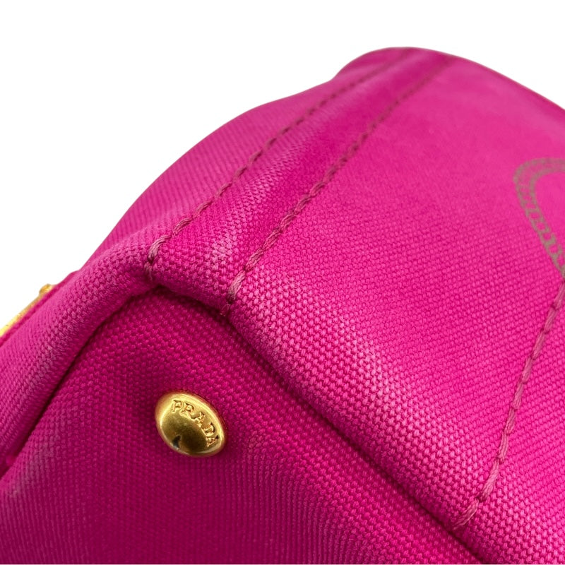 プラダ PRADA カナパ　バッグ 1BG439 ホットピンク キャンバス レディース ショルダーバッグ