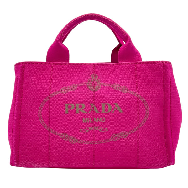 プラダ PRADA カナパ　バッグ 1BG439 ホットピンク キャンバス レディース ショルダーバッグ
