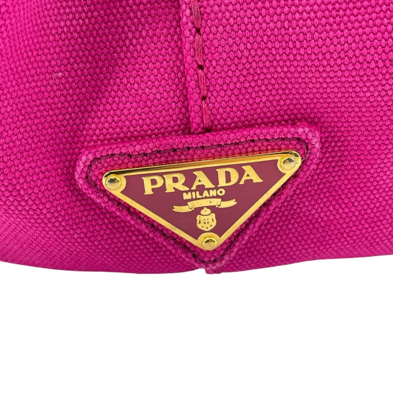 プラダ PRADA カナパ バッグ 1BG439 ホットピンク キャンバス