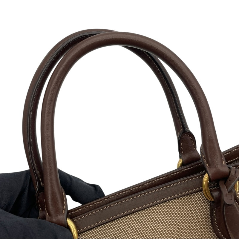 PRADA プラダ ジャガード 2wayハンドバッグ プラダ PRADA ロゴジャガード 2Wayバッグ ベージュ ジャガード