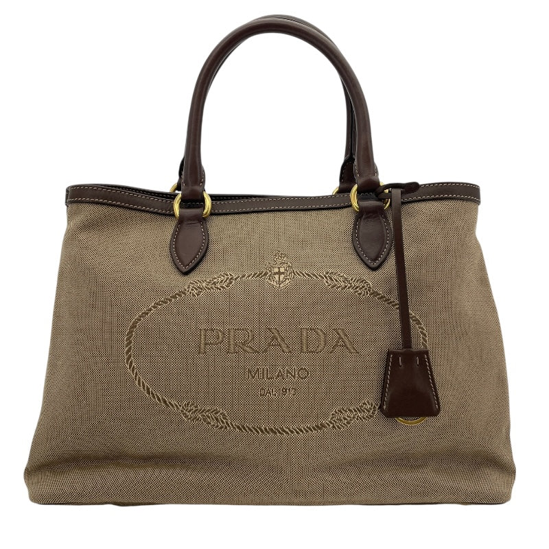 PRADA プラダ ロゴジャガード　ハンドバッグ　ショルダーバッグ　2way PRADA - PRADA プラダ ロゴジャガード ハンドバッグ 2WAY
