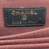 シャネル CHANEL マトラッセ マルチカードケース ブラック ゴールド金具 キャビアスキン レディース カードケース