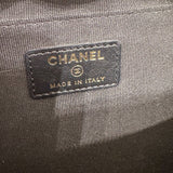 シャネル CHANEL ボーイシャネル　チェーンクラッチ ブラック キャビアスキン レディース ショルダーバッグ
