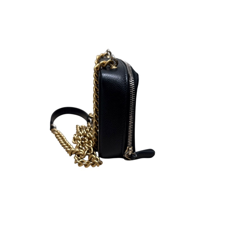 シャネル CHANEL ボーイシャネル　チェーンクラッチ ブラック キャビアスキン レディース ショルダーバッグ