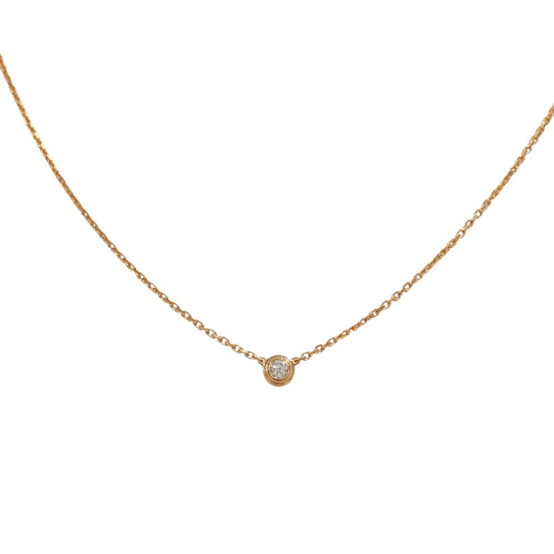 カルティエ Cartier ダムールダイヤネックレスXS ピンクゴールド Au750 ジュエリー