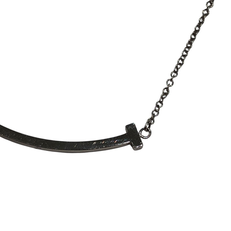 ティファニー TIFFANY＆CO Tスマイルネックレススモール ホワイトゴールド Au750 ジュエリー