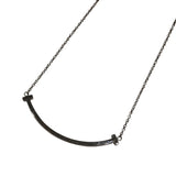 ティファニー TIFFANY＆CO Tスマイルネックレススモール ホワイトゴールド Au750 ジュエリー