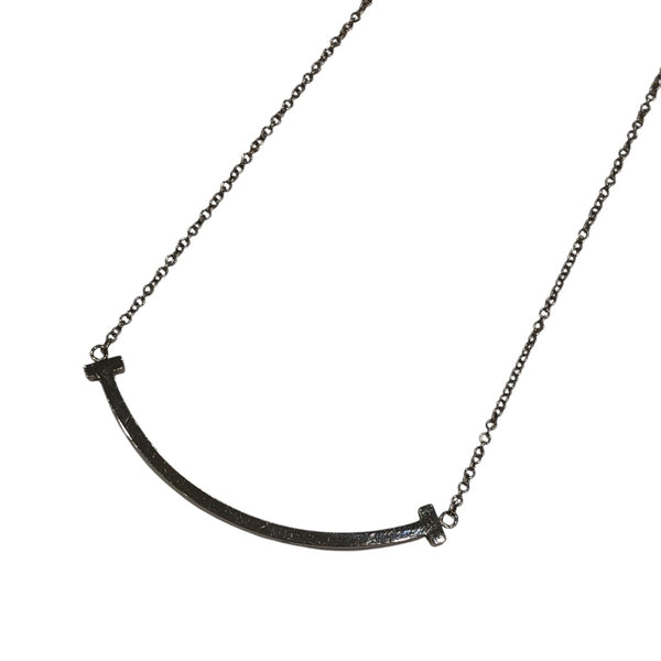 ティファニー TIFFANY＆CO Tスマイルネックレススモール ホワイトゴールド Au750 ジュエリー