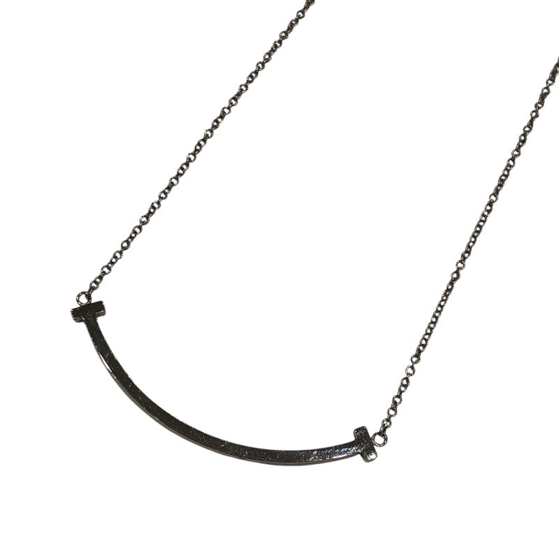 ティファニー TIFFANY＆CO Tスマイルネックレススモール ホワイトゴールド Au750 ジュエリー