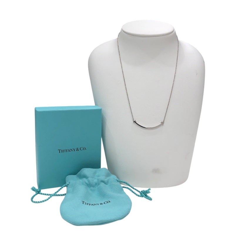 ティファニー TIFFANY＆CO Tスマイルネックレススモール ホワイトゴールド Au750 ジュエリー