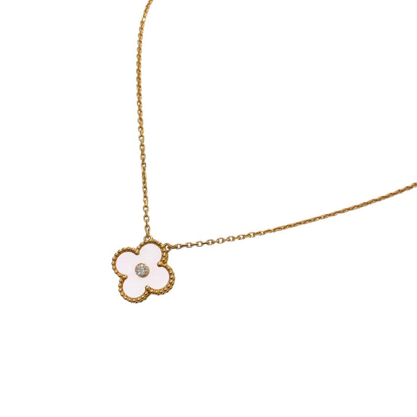 ヴァンクリーフ＆アーペル Van Cleef & Arpels ヴィンテージアルハンブラ ネックレス ホリデー限定 MOP ピンクゴールド 750 ジュエリー