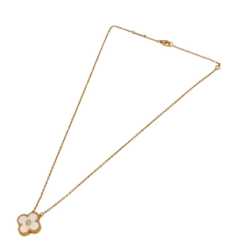 ヴァンクリーフ＆アーペル Van Cleef & Arpels ヴィンテージアルハンブラ ネックレス ホリデー限定 MOP ピンクゴールド 750 ジュエリー