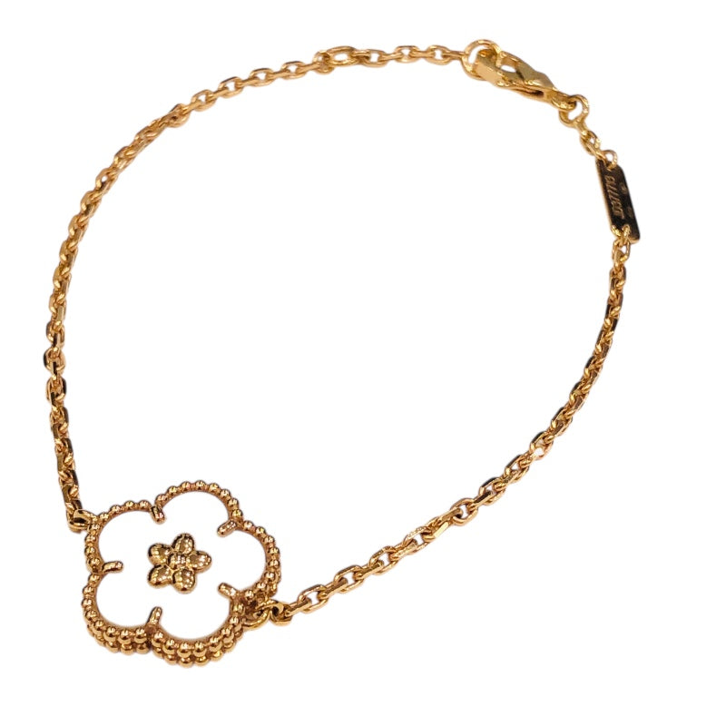 ヴァンクリーフ＆アーペル Van Cleef & Arpels ラッキースプリング プラムブロッサム ブレスレット MOP ピンクゴールド 750 ジュエリー