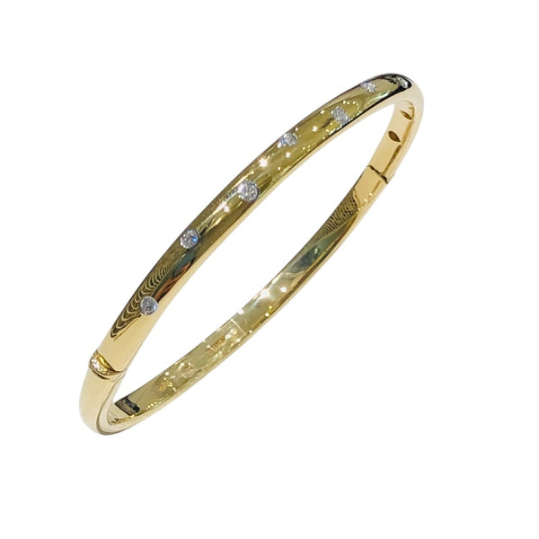 ティファニー TIFFANY＆CO ドッツブレスレット 10PD 750YG/Pt950 ジュエリー