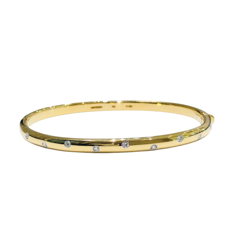 ティファニー TIFFANY＆CO ドッツブレスレット 10PD 750YG/Pt950 ジュエリー