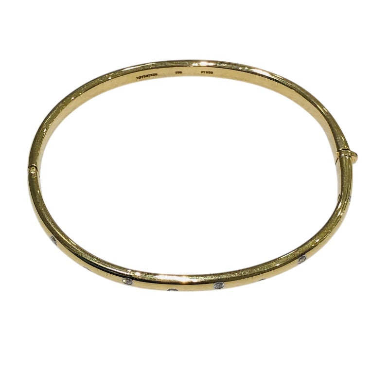 ティファニー TIFFANY＆CO ドッツブレスレット 10PD 750YG/Pt950 ジュエリー