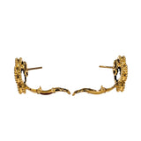 ヴァンクリーフ＆アーペル Van Cleef & Arpels ヴィンテージアルハンブラ ピアス オニキス イエローゴールド 750 ジュエリー