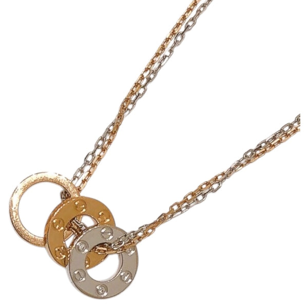 カルティエ Cartier ラブスリーフープネックレス ゴールド K18ゴールド ジュエリー