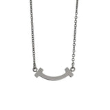 ティファニー TIFFANY＆CO Tスマイルダイヤネックレスミニ ホワイトゴールド Au750 ジュエリー