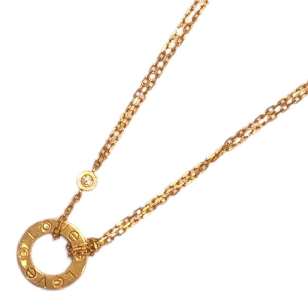 カルティエ Cartier ラブサークルダイヤ　ネックレス ゴールド 750PG ジュエリー