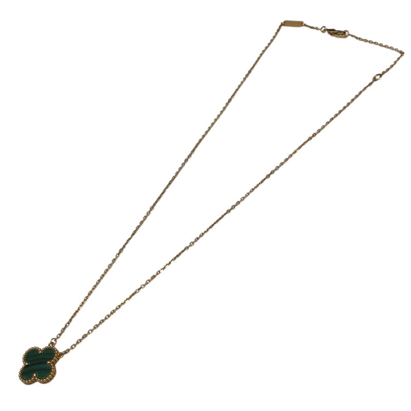 ヴァンクリーフ＆アーペル Van Cleef & Arpels ヴィンテージアルハンブラネックレス ゴールド Au750　マラカイト ジュエリー