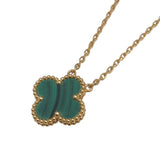 ヴァンクリーフ＆アーペル Van Cleef & Arpels ヴィンテージアルハンブラネックレス ゴールド Au750　マラカイト ジュエリー