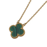 ヴァンクリーフ＆アーペル Van Cleef & Arpels ヴィンテージアルハンブラネックレス ゴールド Au750　マラカイト ジュエリー