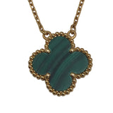 ヴァンクリーフ＆アーペル Van Cleef & Arpels ヴィンテージアルハンブラネックレス ゴールド Au750　マラカイト ジュエリー