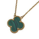 ヴァンクリーフ＆アーペル Van Cleef & Arpels ヴィンテージアルハンブラネックレス ゴールド Au750　マラカイト ジュエリー
