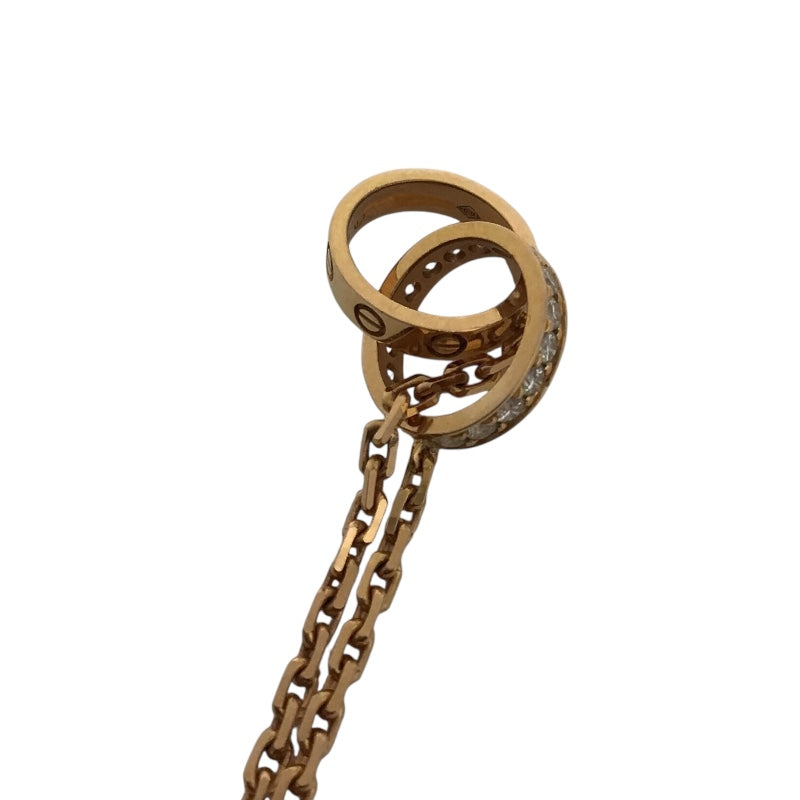 カルティエ Cartier ベビーラブダイヤネックレス ピンクゴールド Au750 ジュエリー