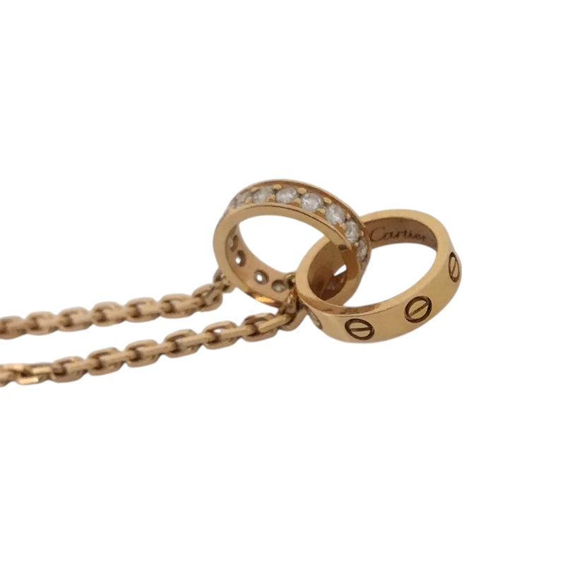 カルティエ Cartier ベビーラブダイヤネックレス ピンクゴールド Au750 ジュエリー