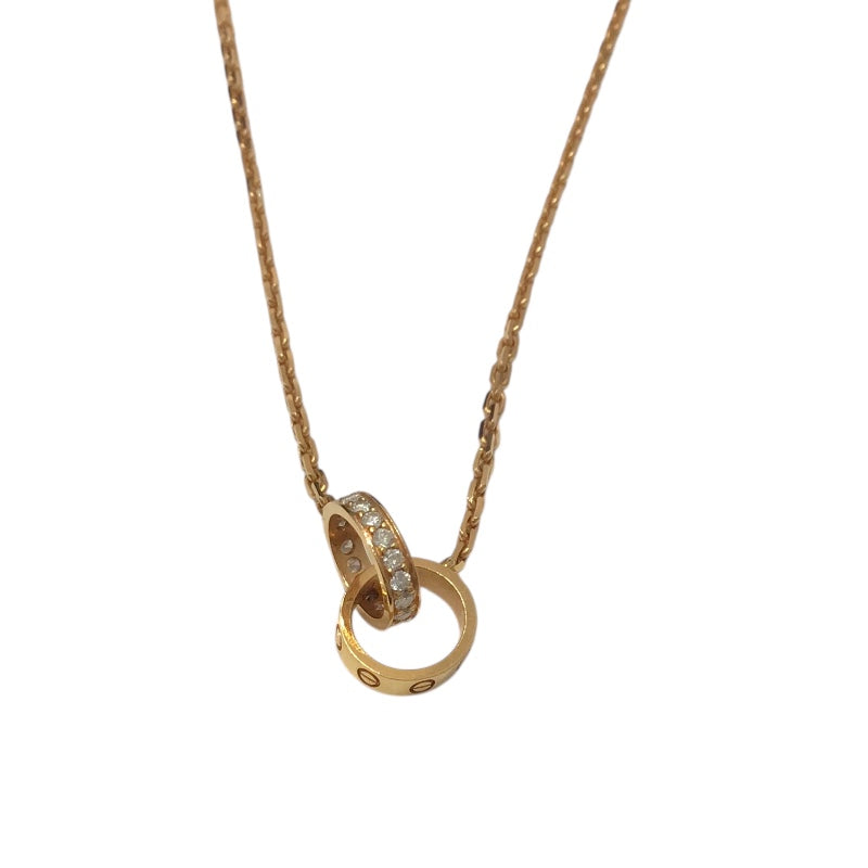 カルティエ Cartier ベビーラブダイヤネックレス ピンクゴールド Au750 ジュエリー