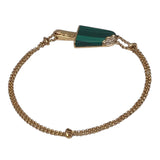 ブルガリ BVLGARI ジェラーティブレスレット ピンクゴールド Au750 マラカイト ジュエリー