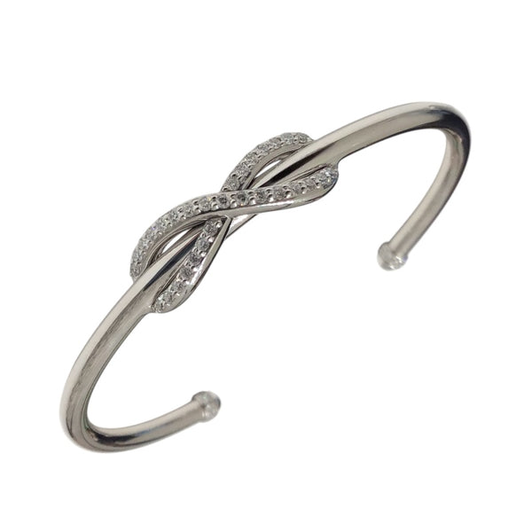 ティファニー TIFFANY＆CO インフィニティダイヤバングル ホワイトゴールド Au750 ジュエリー