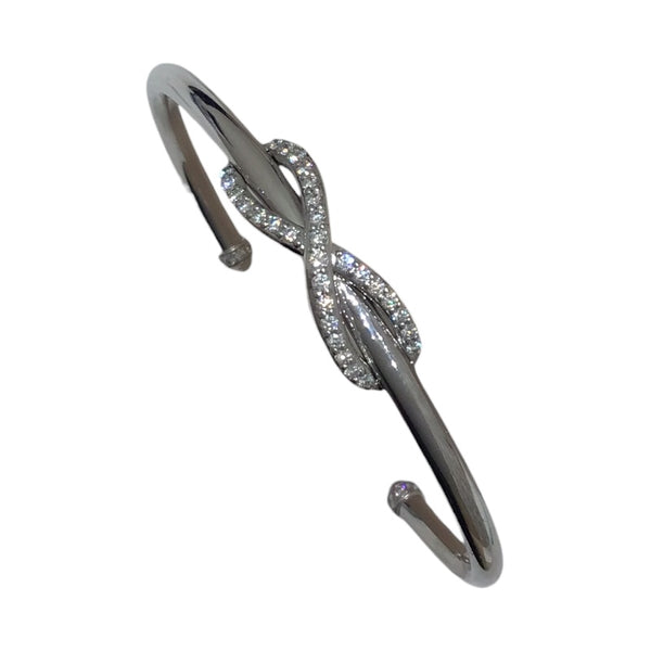 ティファニー TIFFANY＆CO インフィニティダイヤバングル ホワイトゴールド Au750 ジュエリー