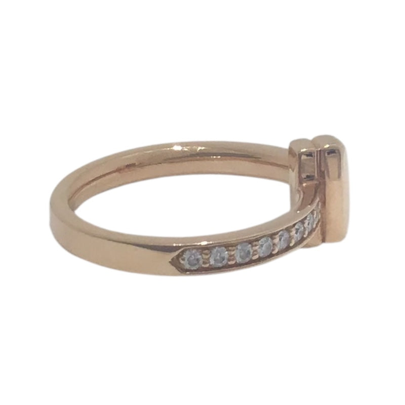 ティファニー TIFFANY＆CO Tワンダイヤリング ピンクゴールド Au750 ジュエリー